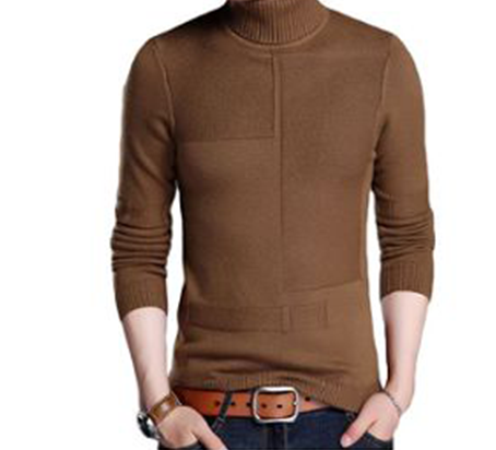 Pull homme col roulé en cachemire homme, soie et laine mérinos - Maille filière courte durable & fils naturels